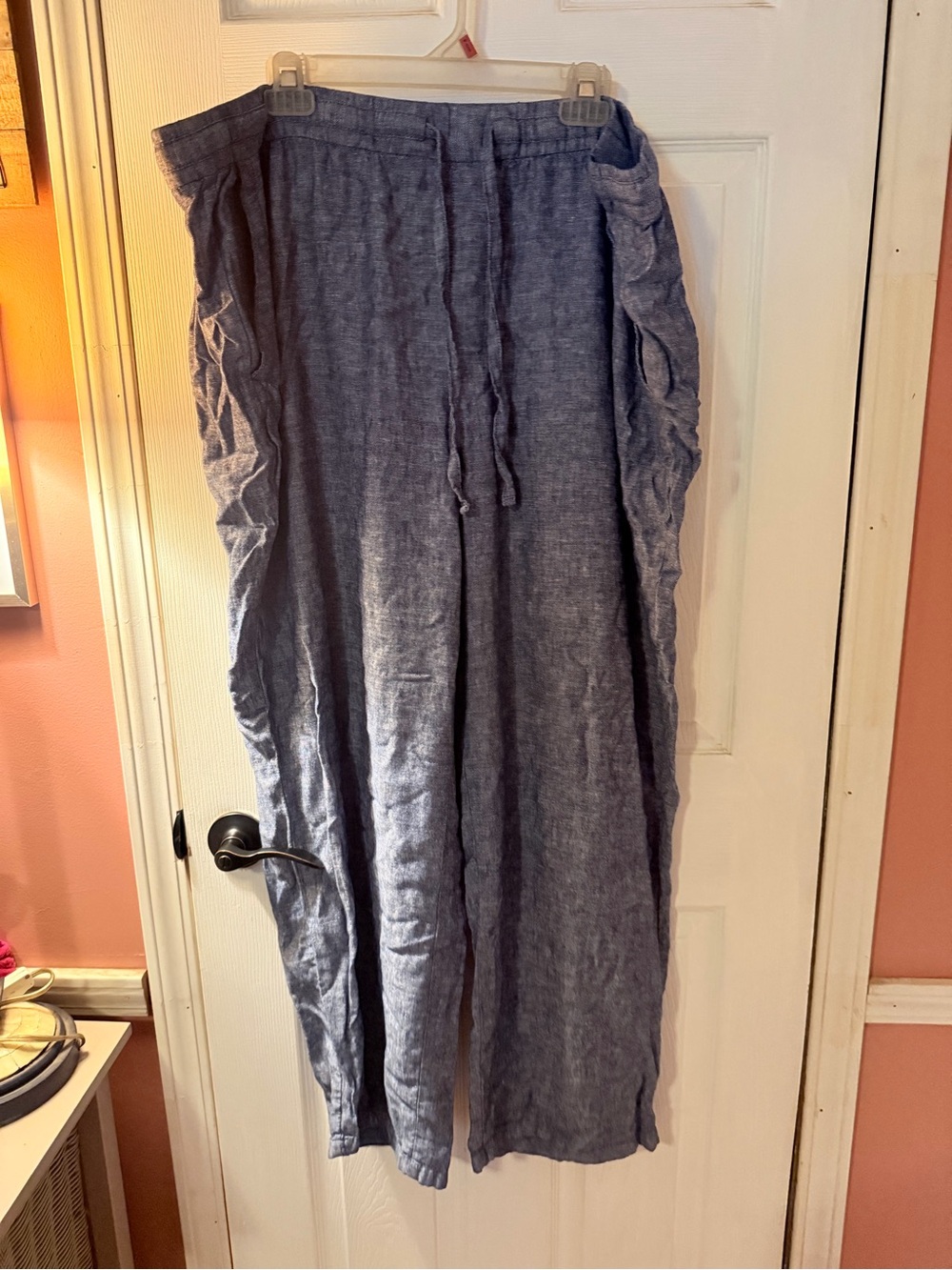 Old Navy Chambray Blue Wide-Leg Pants
